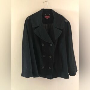 MERONA Target Black Classic Wool Blend Peacoat